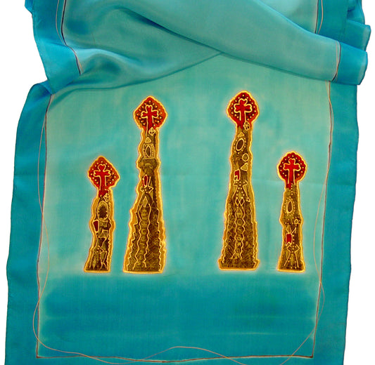 Foulard de Seda Torres Sagrada Familia