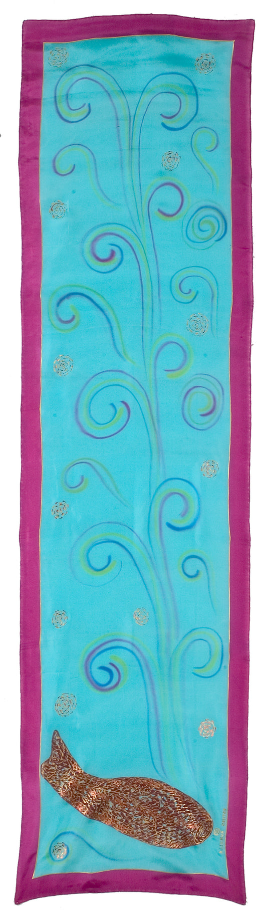 Foulard de Seda Pez Turquesa